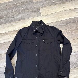 Levi’s Black Jean Jacket With Hood
